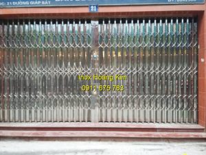 Cửa xếp inox mẫu 5