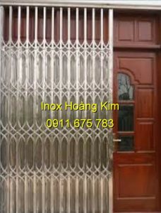 Cửa xếp inox mẫu 9