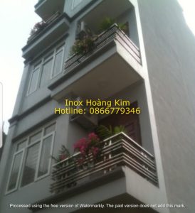 Lan can ban công inox mẫu 20