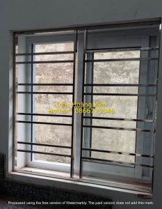 Sen hoa cửa sổ inox mẫu 24