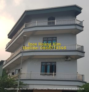 Lan can ban công inox mẫu 31