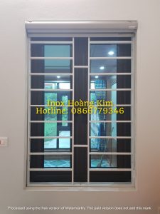 Sen hoa cửa sổ inox mẫu 31