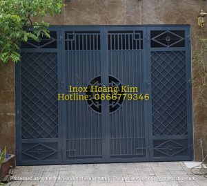Cửa cổng sắt mẫu 17