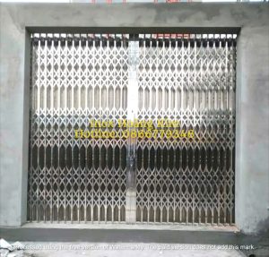 Cửa xếp inox mẫu 1