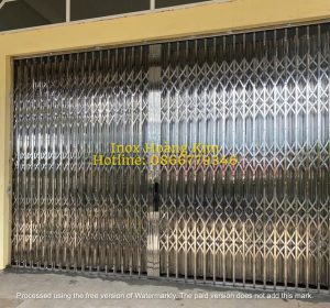 Cửa xếp inox mẫu 2