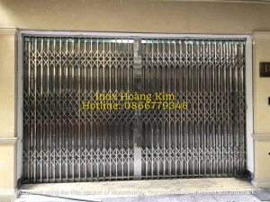 Cửa xếp inox mẫu 8