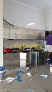 Tủ bếp inox mẫu 9